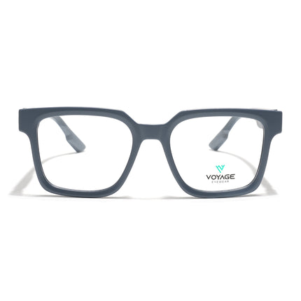 Voyage Grey Wayfarer Eyeglasses for Men & Women (52206FMG7715)