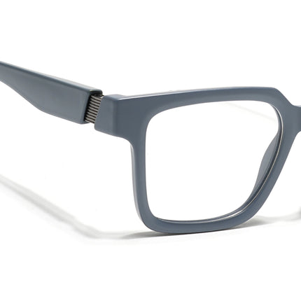Voyage Grey Wayfarer Eyeglasses for Men & Women (52206FMG7715)