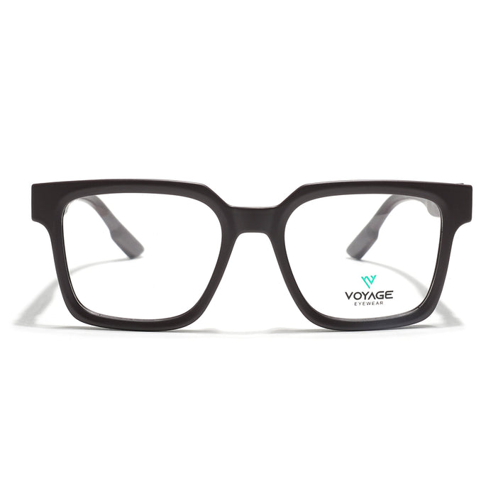 Voyage Brown Wayfarer Eyeglasses for Men & Women (52206FMG7717)
