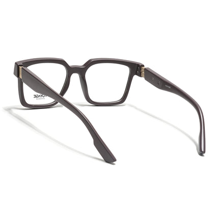 Voyage Brown Wayfarer Eyeglasses for Men & Women (52206FMG7717)