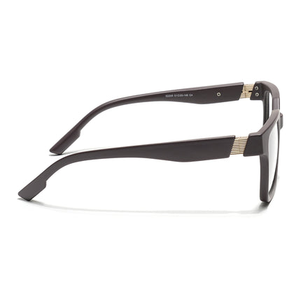 Voyage Brown Wayfarer Eyeglasses for Men & Women (52206FMG7717)