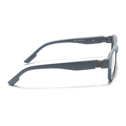 Voyage Grey Rectangle Eyeglasses for Men & Women (52207FMG7721)
