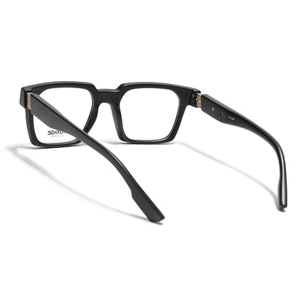 Voyage Black Wayfarer Eyeglasses for Men & Women (52208FMG7726)