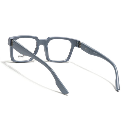 Voyage Grey Wayfarer Eyeglasses for Men & Women (52208FMG7727)