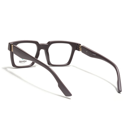 Voyage Brown Wayfarer Eyeglasses for Men & Women (52208FMG7729)