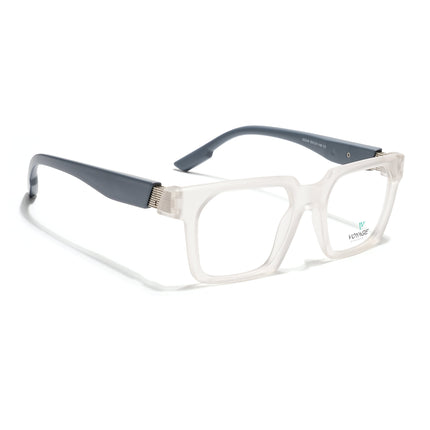 Voyage Matt Transparent Wayfarer Eyeglasses for Men & Women (52208FMG7731)