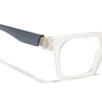 Voyage Matt Transparent Wayfarer Eyeglasses for Men & Women (52208FMG7731)