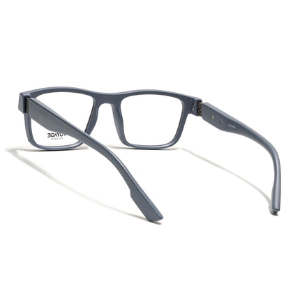 Voyage Grey Wayfarer Eyeglasses for Men & Women (52209FMG7733)