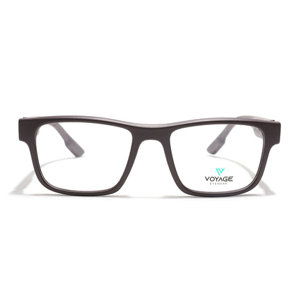 Voyage Brown Wayfarer Eyeglasses for Men & Women (52209FMG7735)