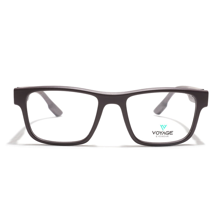Voyage Brown Wayfarer Eyeglasses for Men & Women (52209FMG7735)