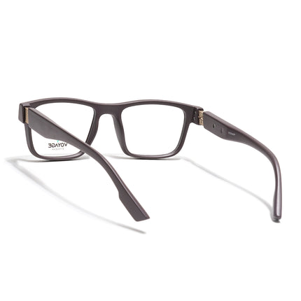 Voyage Brown Wayfarer Eyeglasses for Men & Women (52209FMG7735)