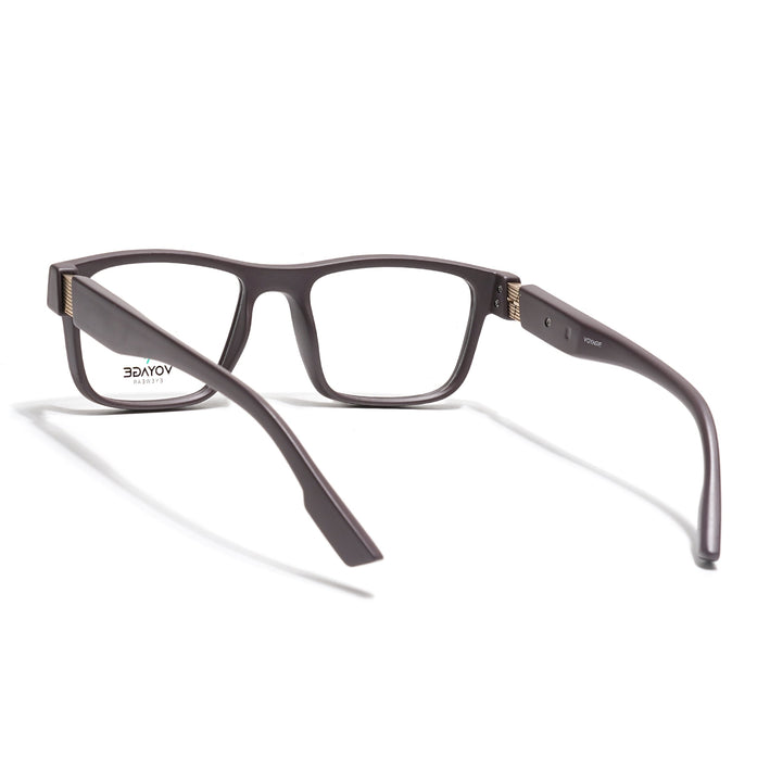 Voyage Brown Wayfarer Eyeglasses for Men & Women (52209FMG7735)
