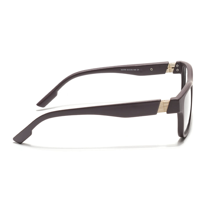 Voyage Brown Wayfarer Eyeglasses for Men & Women (52209FMG7735)