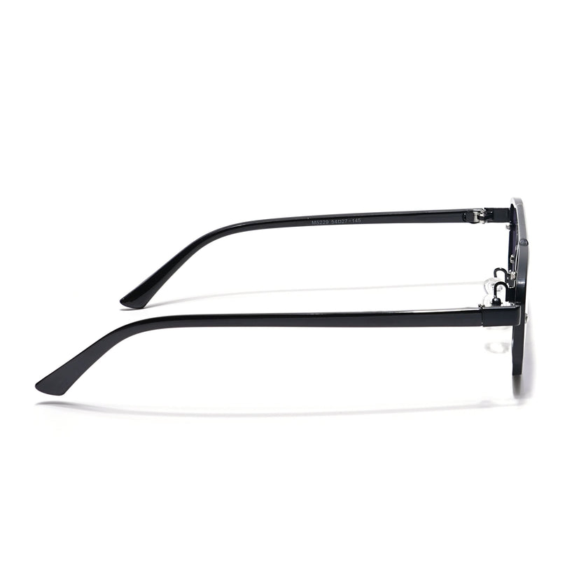 Eagle - Black Rectangle Sunglasses I Purple Lenses (5229CL855)