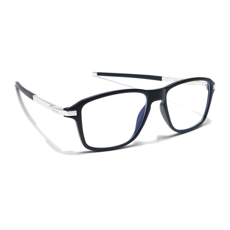 Voyage Striker Black Square Eyeglasses for Men & Women - MG6127-C1