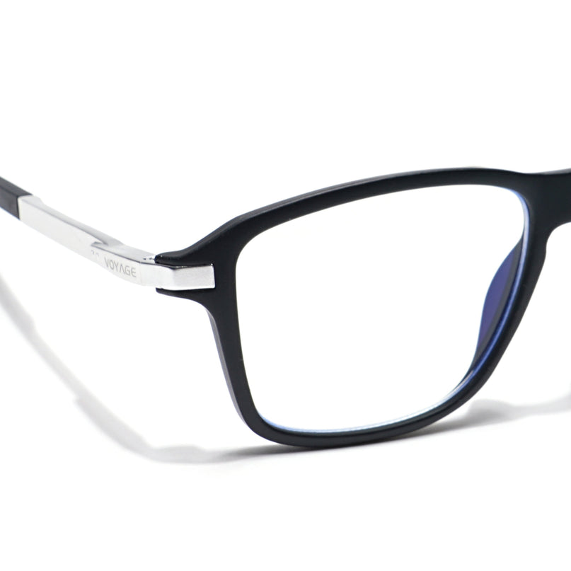 Voyage Striker Black Square Eyeglasses for Men & Women - MG6127-C1