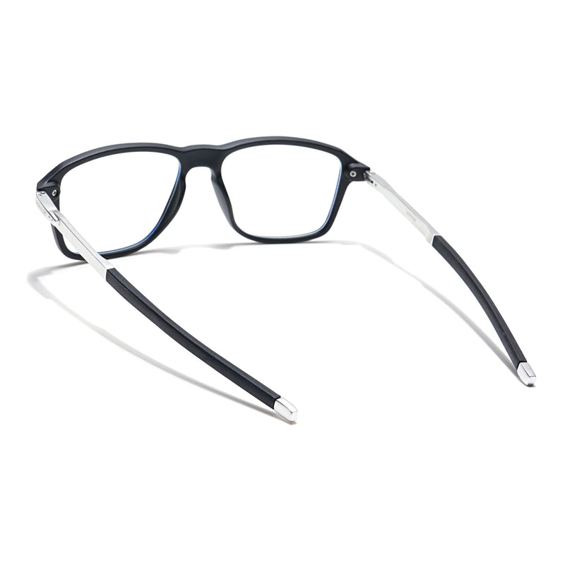 Voyage Striker Black Square Eyeglasses for Men & Women - MG6127-C1
