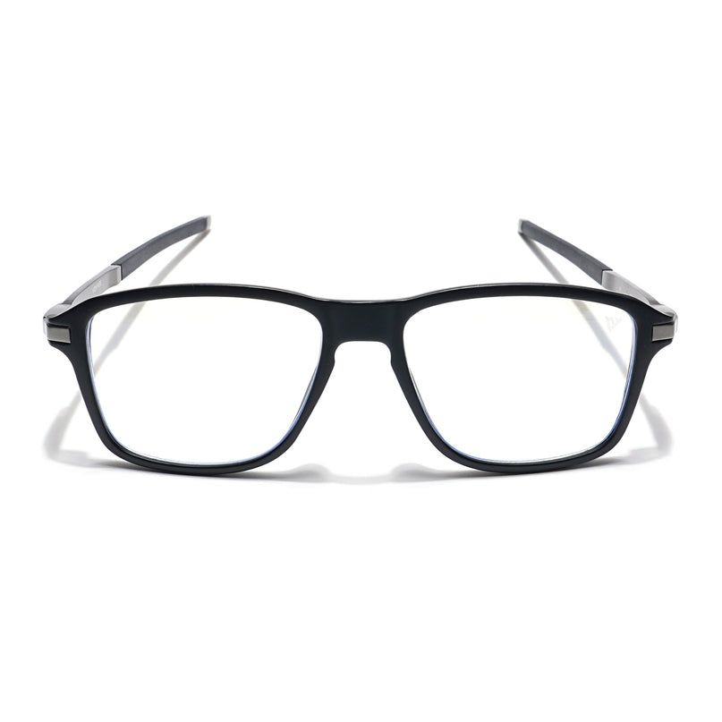 Voyage Striker Black Square Eyeglasses for Men & Women - MG6128-C2
