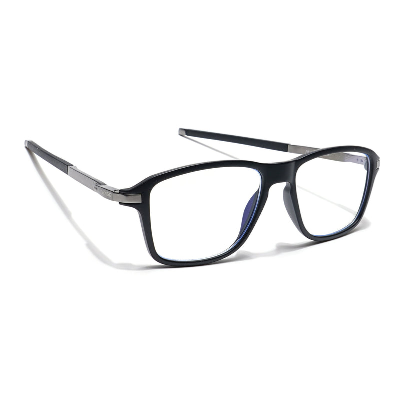 Voyage Striker Black Square Eyeglasses for Men & Women - MG6128-C2