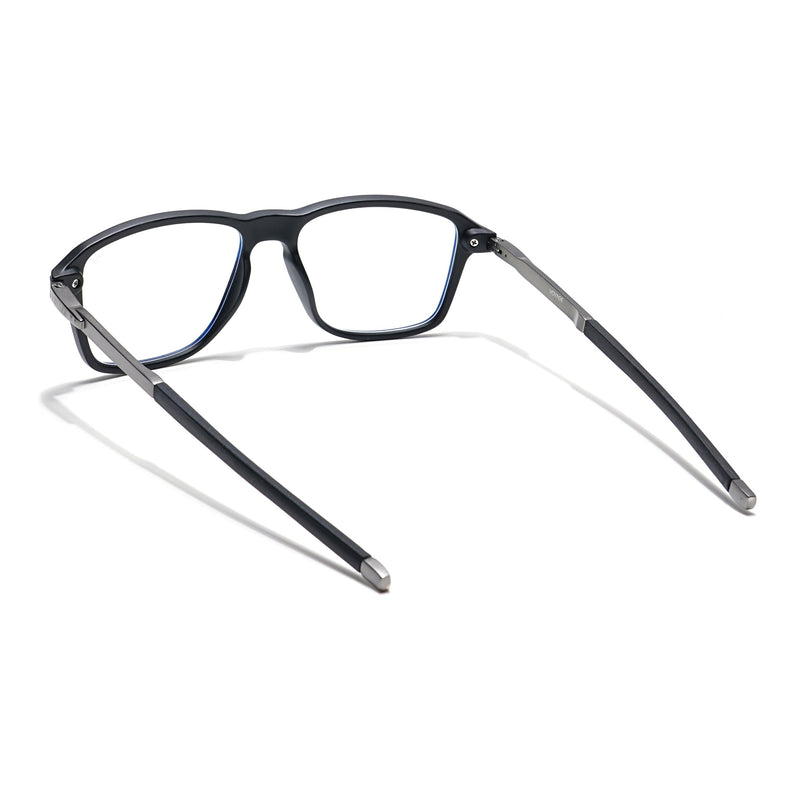 Voyage Striker Black Square Eyeglasses for Men & Women - MG6128-C2
