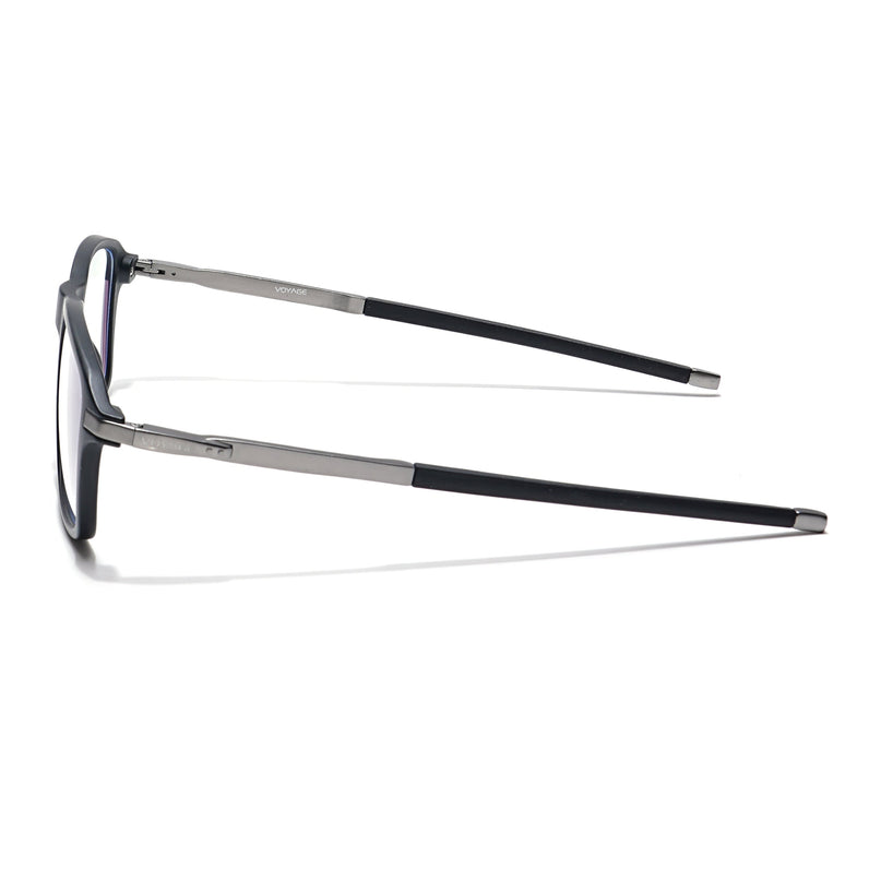 Voyage Striker Black Square Eyeglasses for Men & Women - MG6128-C2
