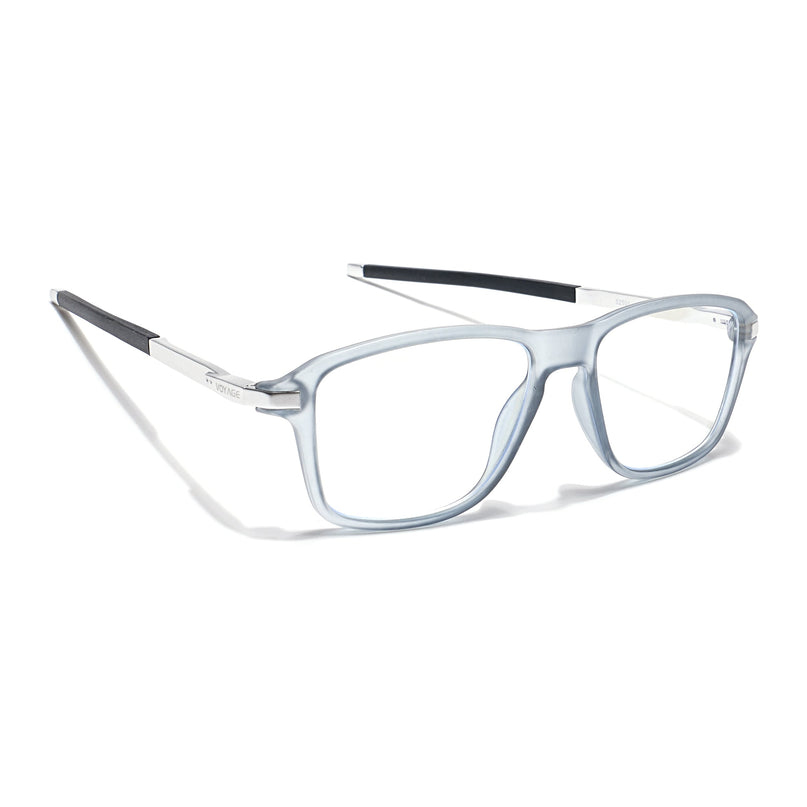 Voyage Striker Light Grey Square Eyeglasses for Men & Women - MG6129-C3