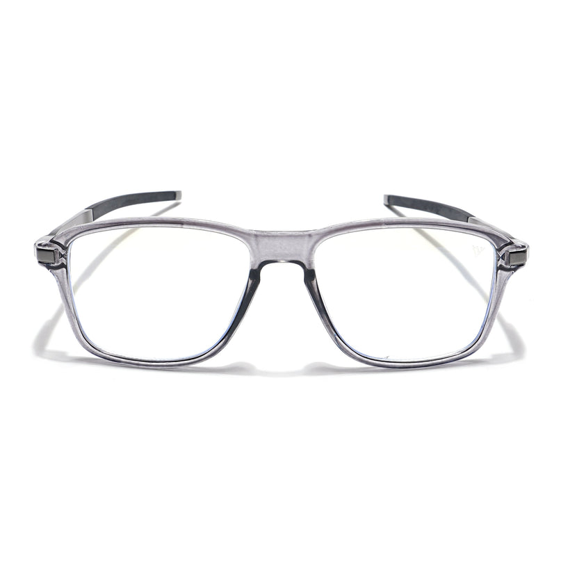 Voyage Striker Grey Square Eyeglasses for Men & Women - MG6130-C4