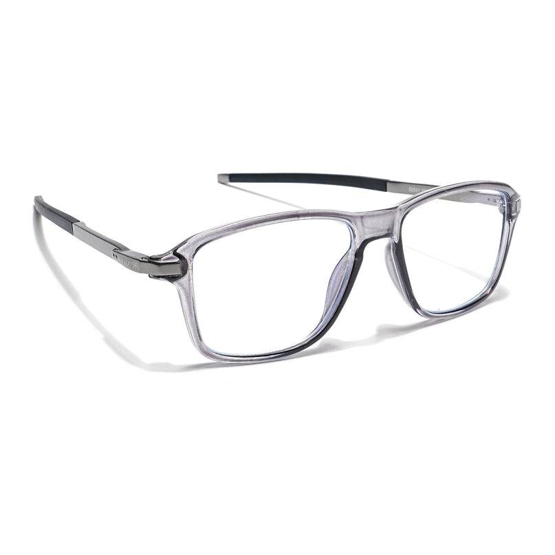 Voyage Striker Grey Square Eyeglasses for Men & Women - MG6130-C4