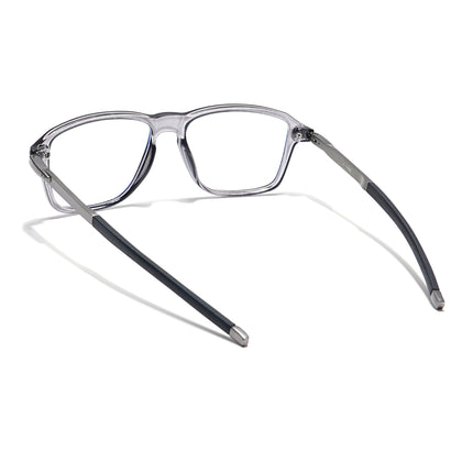 Voyage Striker Grey Square Eyeglasses for Men & Women - MG6130-C4