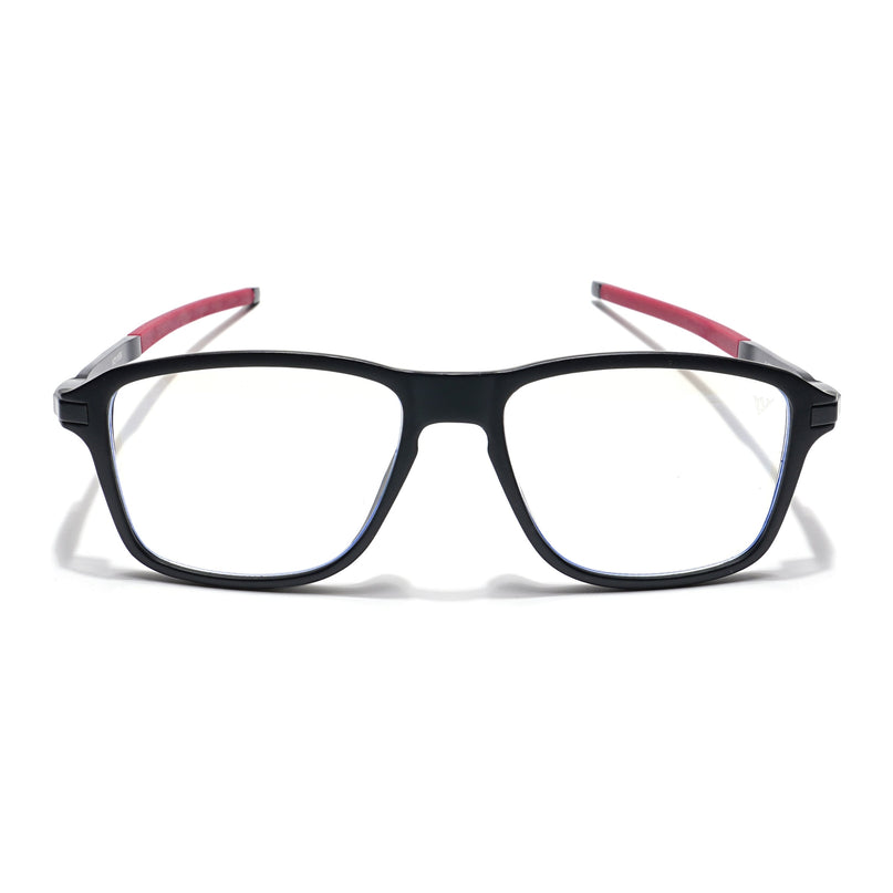 Voyage Striker Black Square Eyeglasses for Men & Women - MG6132-C6