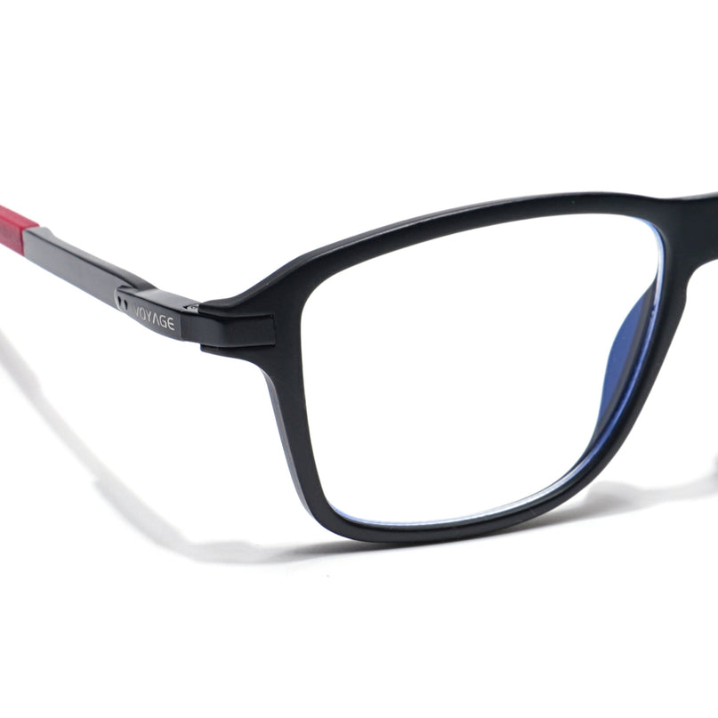 Voyage Striker Black Square Eyeglasses for Men & Women - MG6132-C6