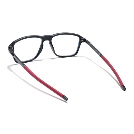 Voyage Striker Black Square Eyeglasses for Men & Women - MG6132-C6