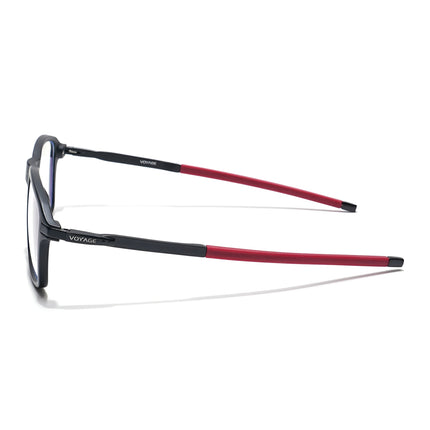Voyage Striker Black Square Eyeglasses for Men & Women - MG6132-C6
