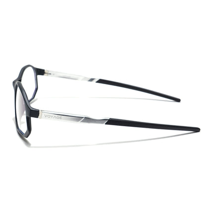 Voyage Striker Black Rectangle Eyeglasses for Men & Women - MG6133-C1
