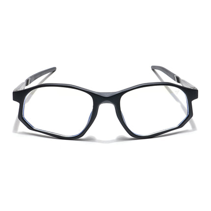 Voyage Striker Black Rectangle Eyeglasses for Men & Women - MG6134-C2