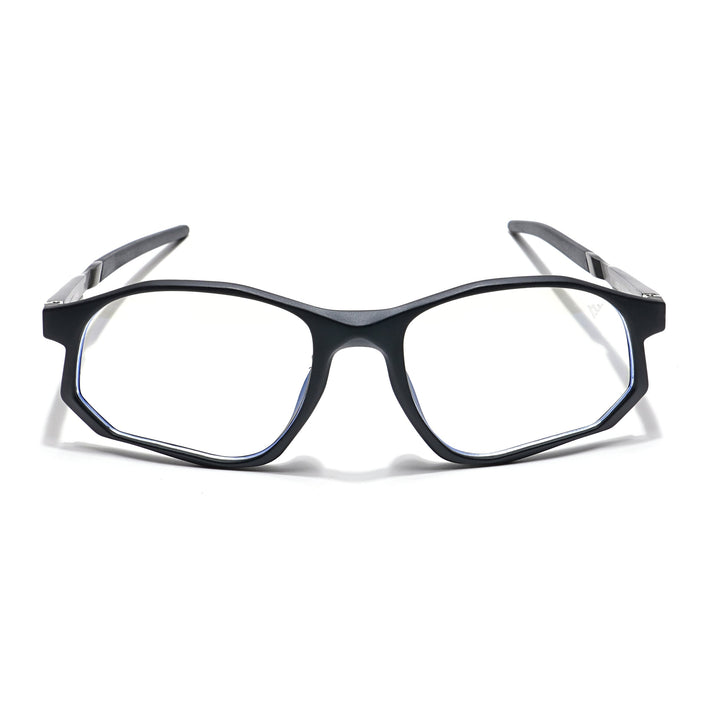 Voyage Striker Black Rectangle Eyeglasses for Men & Women - MG6134-C2