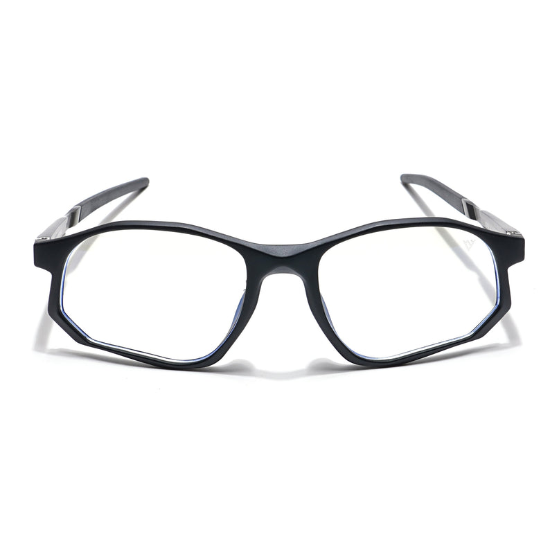 Voyage Striker Black Rectangle Eyeglasses for Men & Women - MG6134-C2