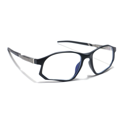 Voyage Striker Black Rectangle Eyeglasses for Men & Women - MG6134-C2