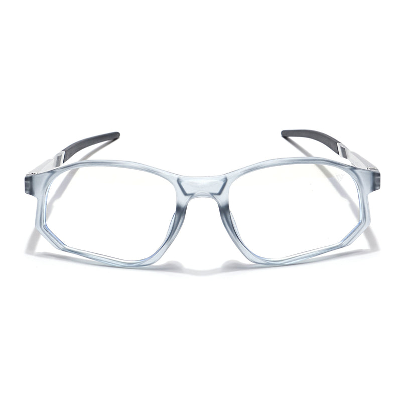 Voyage Striker Light Grey Rectangle Eyeglasses for Men & Women - MG6135-C3