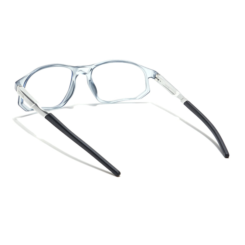 Voyage Striker Light Grey Rectangle Eyeglasses for Men & Women - MG6135-C3