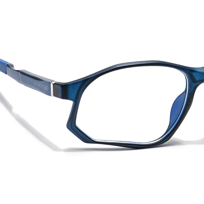 Voyage Striker Black Rectangle Eyeglasses for Men & Women - MG6137-C5