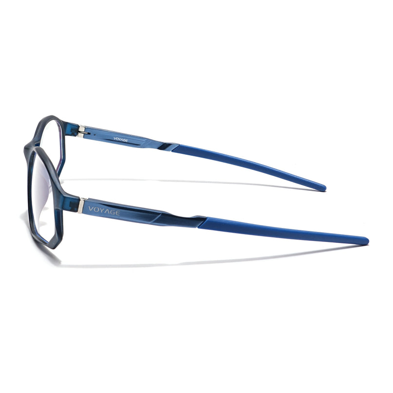 Voyage Striker Black Rectangle Eyeglasses for Men & Women - MG6137-C5