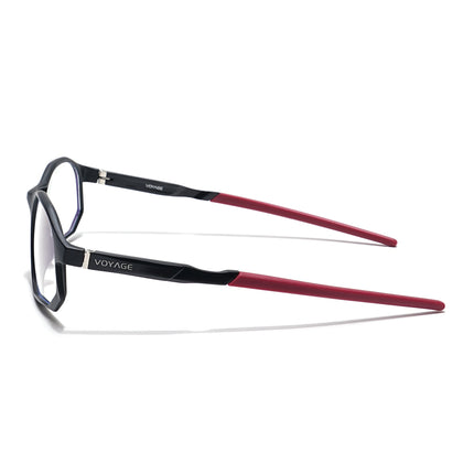 Voyage Striker Black Rectangle Eyeglasses for Men & Women - MG6138-C6