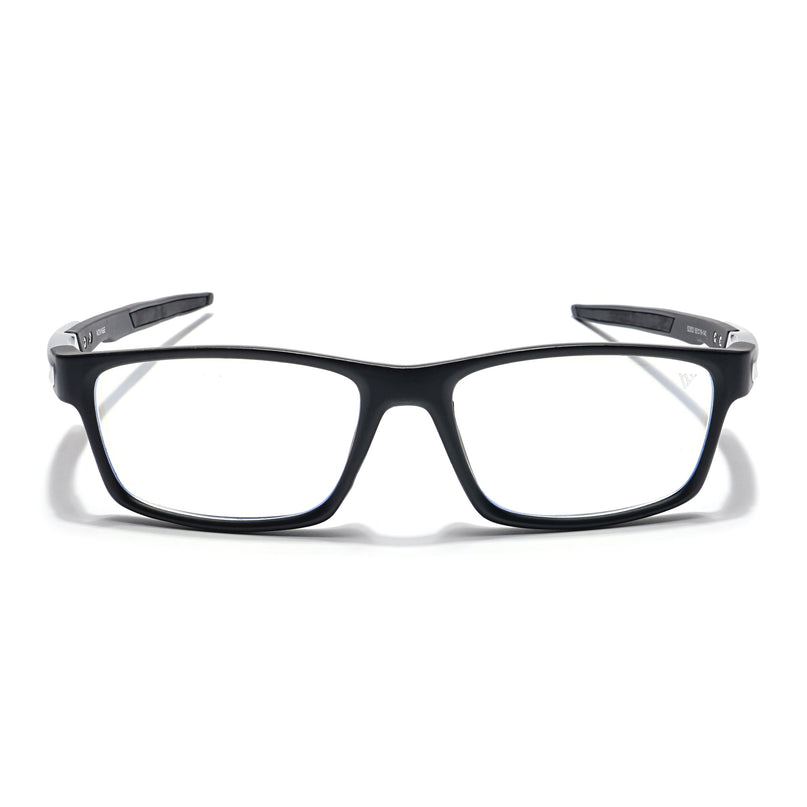 Voyage Striker Black Rectangle Eyeglasses for Men & Women - MG6139-C1