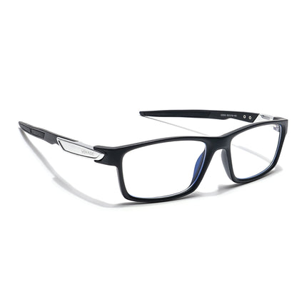 Voyage Striker Black Rectangle Eyeglasses for Men & Women - MG6139-C1