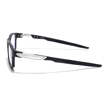 Voyage Striker Black Rectangle Eyeglasses for Men & Women - MG6139-C1