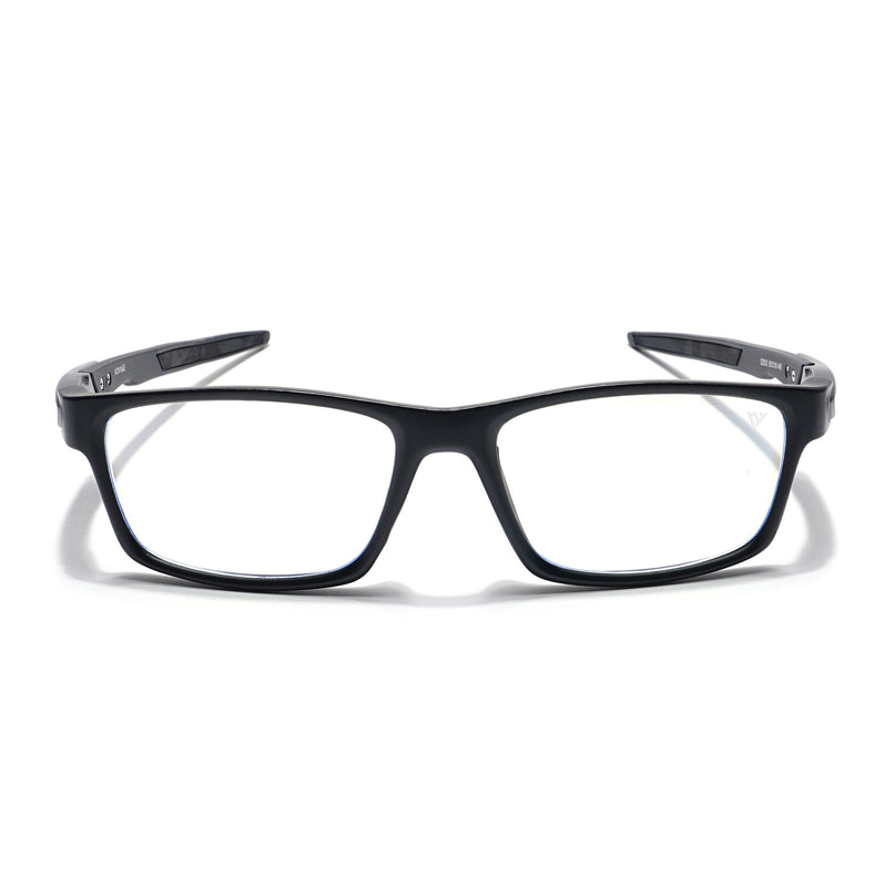 Voyage Striker Black Rectangle Eyeglasses for Men & Women - MG6140-C2