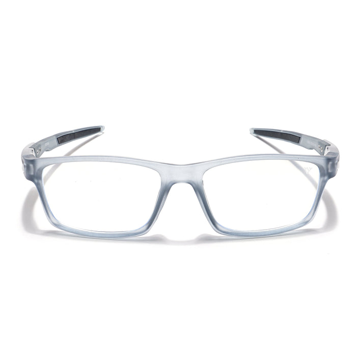 Voyage Striker Light Grey Rectangle Eyeglasses for Men & Women - MG6141-C3