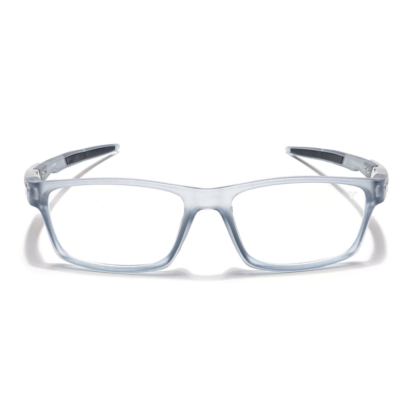 Voyage Striker Light Grey Rectangle Eyeglasses for Men & Women - MG6141-C3