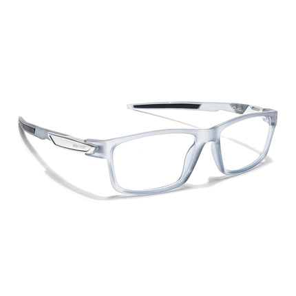 Voyage Striker Light Grey Rectangle Eyeglasses for Men & Women - MG6141-C3
